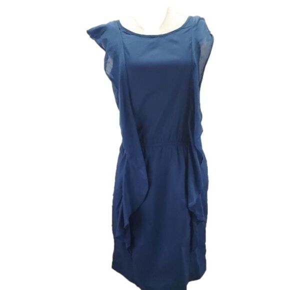 Gap Silk Blend Navy blue Cap sleeve Bodycon - Picture 1 of 12